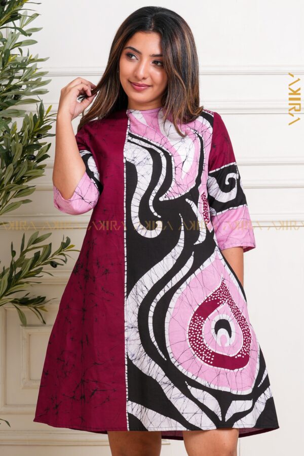 Mix of colourfull batik dress