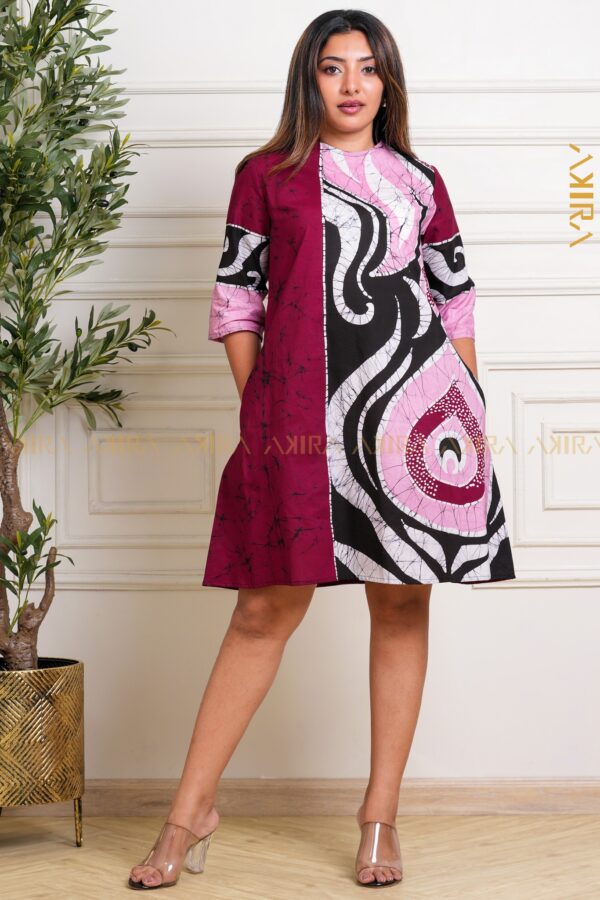 Mix of colourfull batik dress