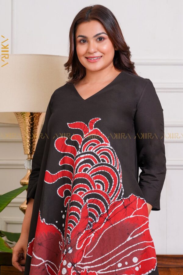 Alina huge flora batik dress