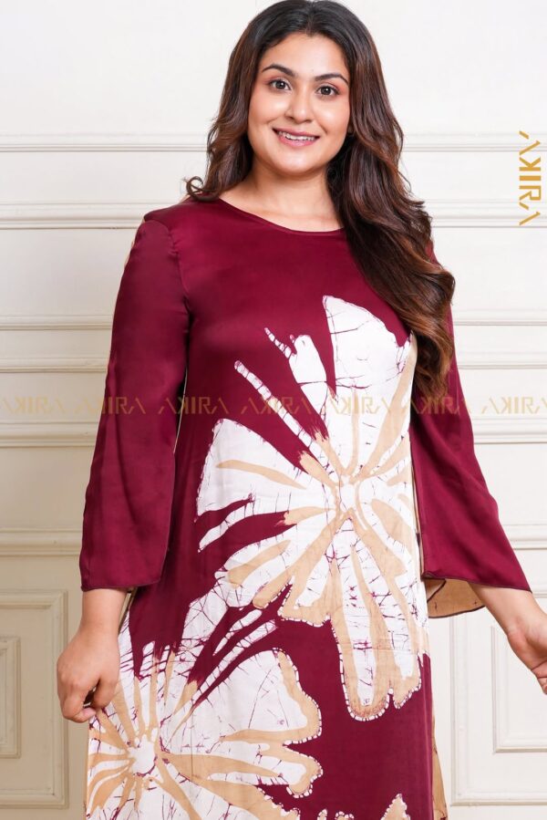 Bronze Halo Silk Party Dress