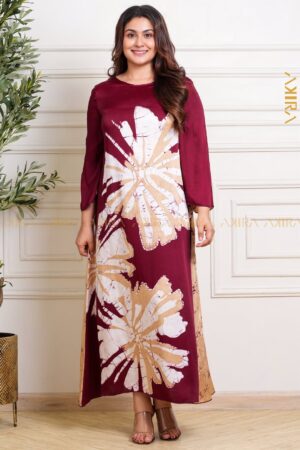 Bronze Halo Silk Party Dress