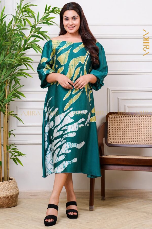 Madona Elegant Silk Party Dress