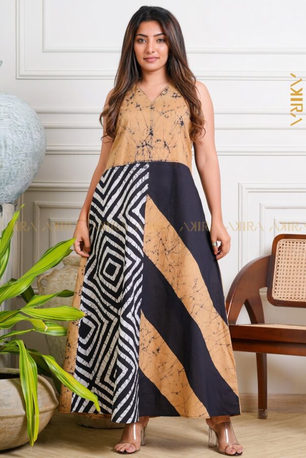 Crimson Java Batik Designer Dress