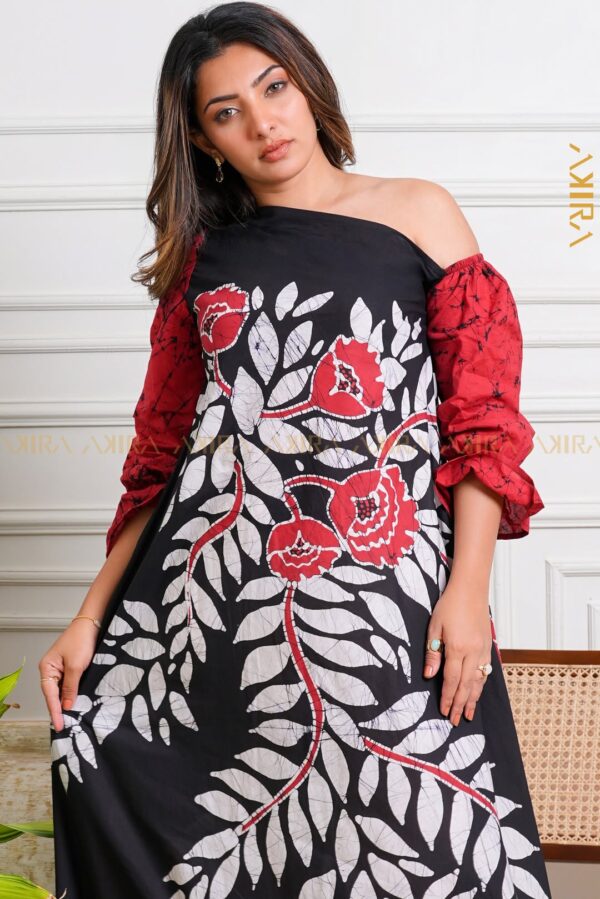 Wild Garden Designer Batik Dress