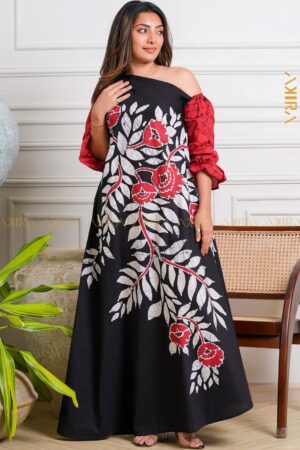 Wild Garden Designer Batik Dress