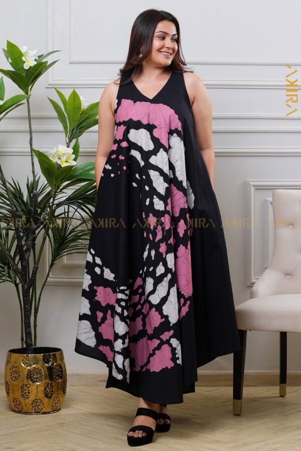 Roselle Luxe Batik Designer Dress