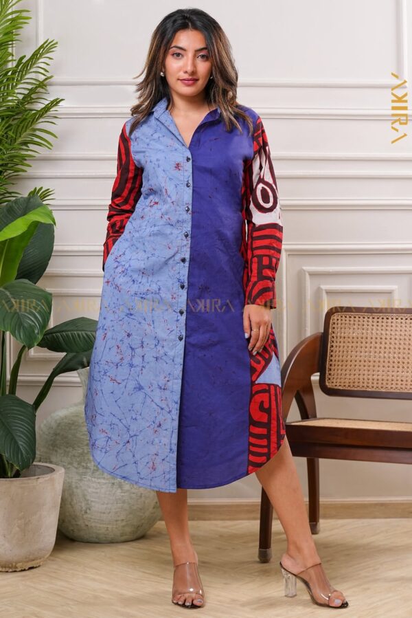 Lavender Elegant Batik Dress
