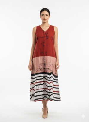 Rosalie Petal Batik Dress