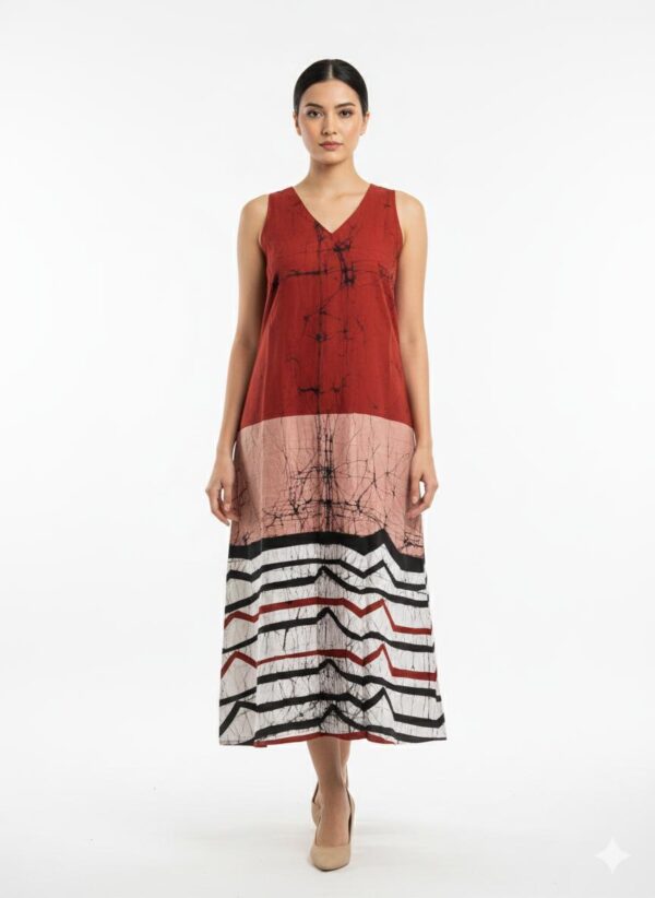 Rosalie Petal Batik Dress
