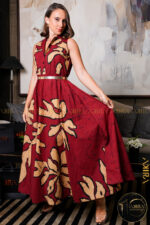 Crystal Charm Batik Elegant Dress