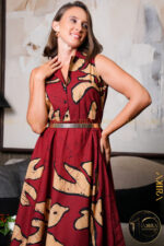 Crystal Charm Batik Elegant Dress