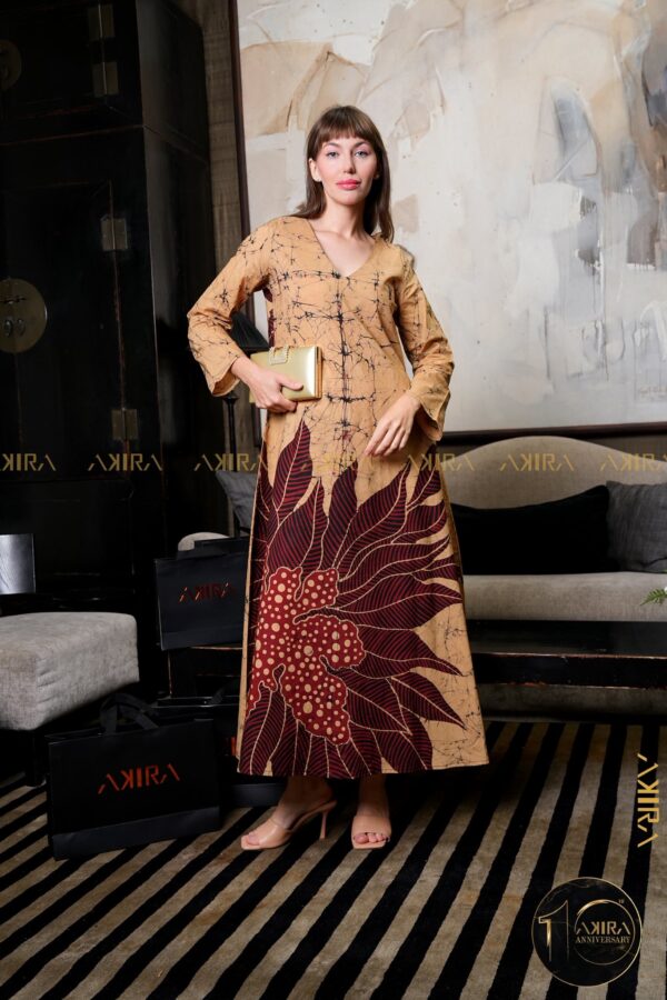 Secret Bloom Designer Batik Dress