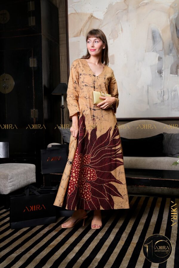 Secret Bloom Designer Batik Dress