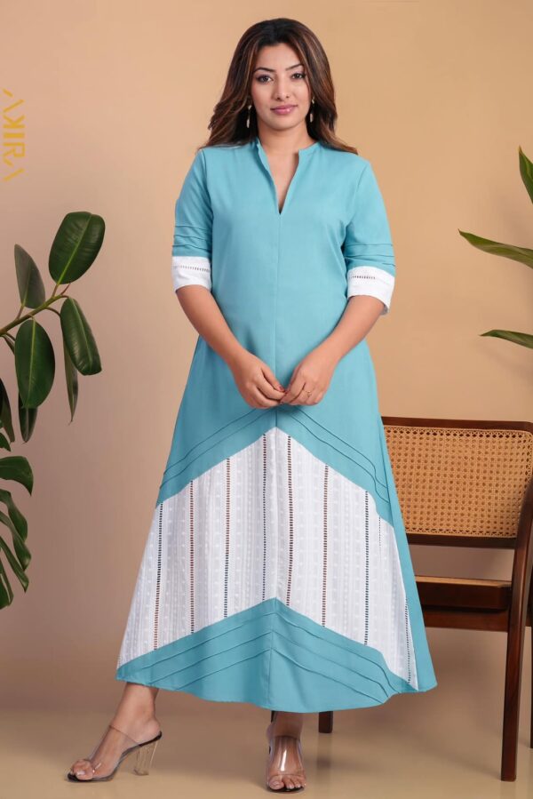 Saffron lris Elegant Dress