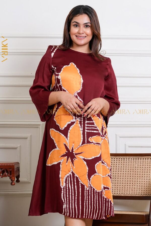 Tulip Twirl Silk Party Dress