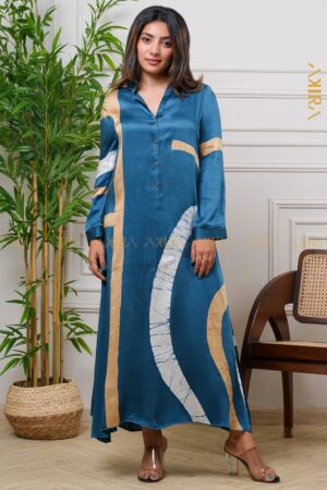 Jasmine wisteria silk party dress