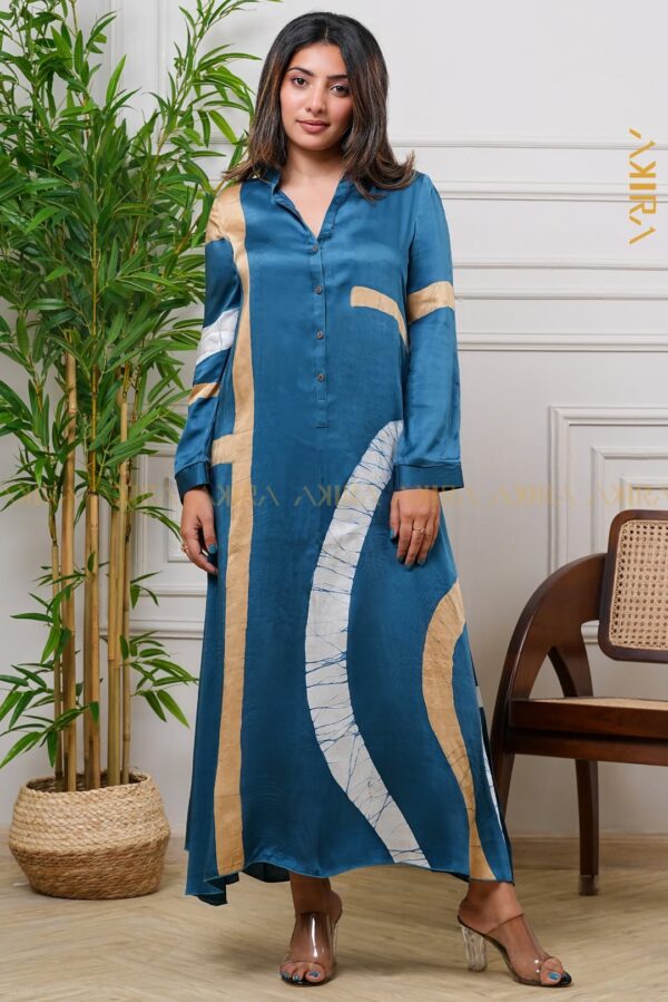 Jasmine wisteria silk party dress