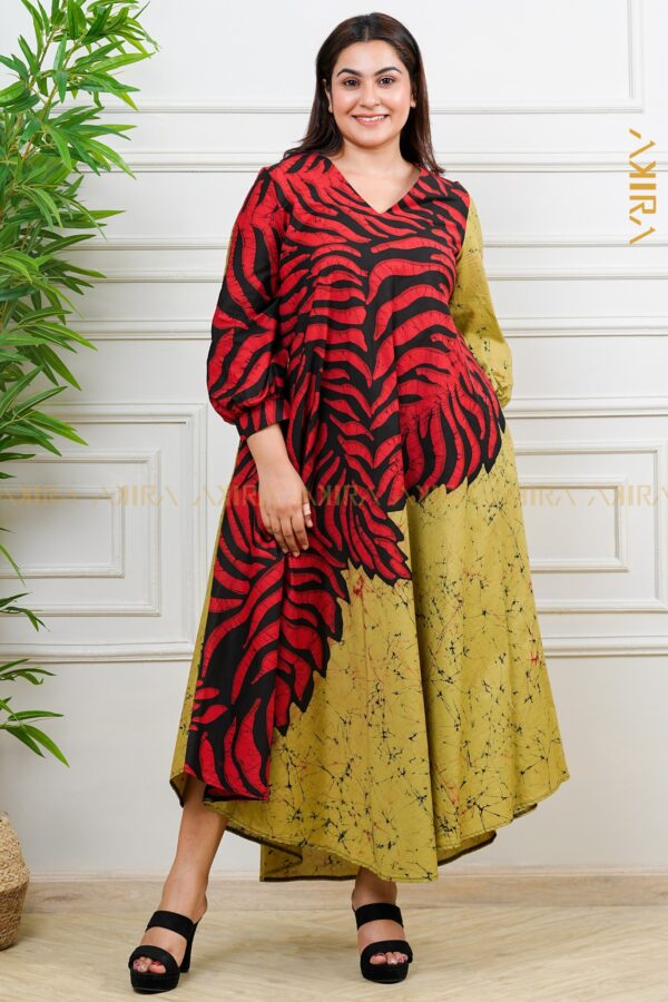 Aurora Crown Batik Dress