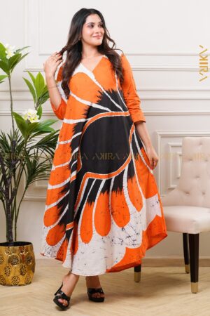 Flora Essence Batik Designer Dress