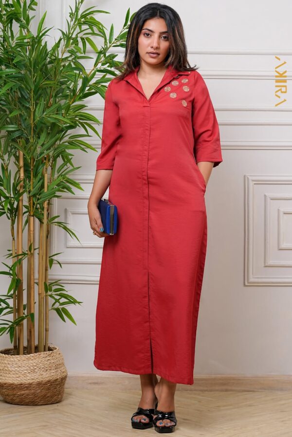 Imperial Drape Elegant Dress