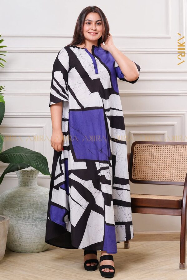 Scarlet sage batik dress