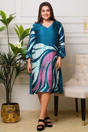 Savorah Party Silk Designer Dress