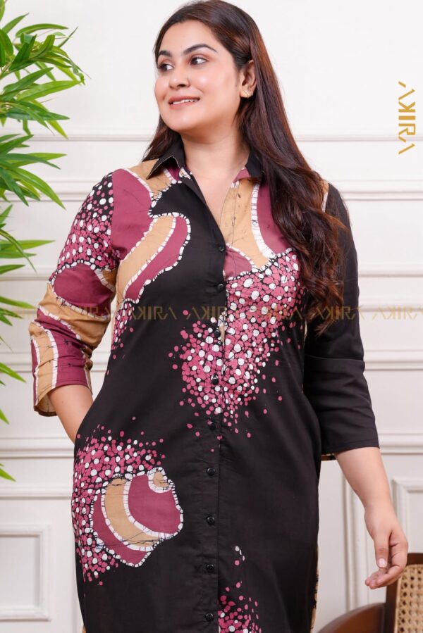 Twilight Glow Batik Designer Dress