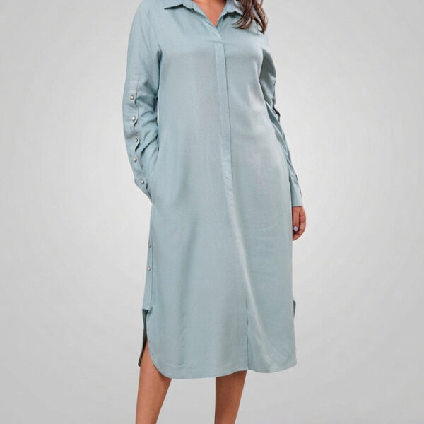 Indigo vines dress