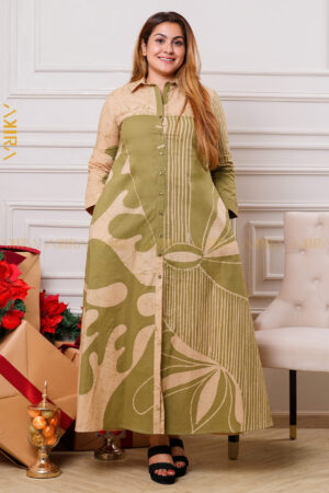 Western horizon batik dress