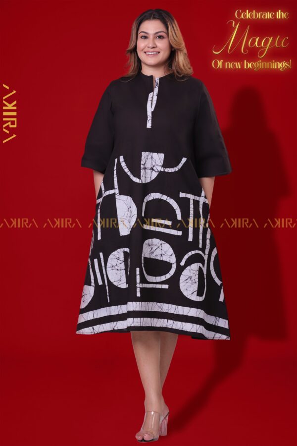 Magnolia Dark Batik Dress