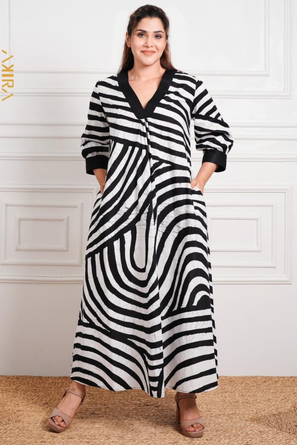 Dazzling Zibra Batik Dress