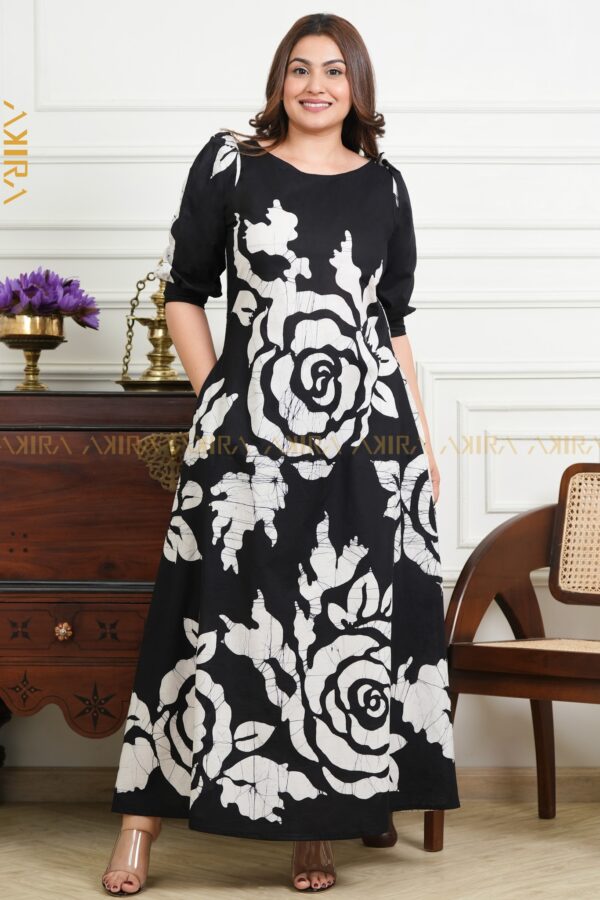 Orchid Allure Batik Dress