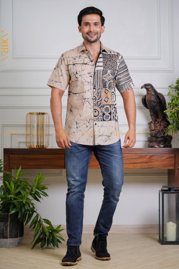 Hazel men batik designer shirt