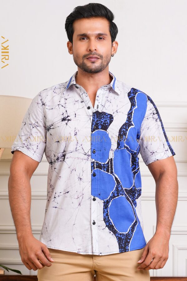 Bright look men batik shirt