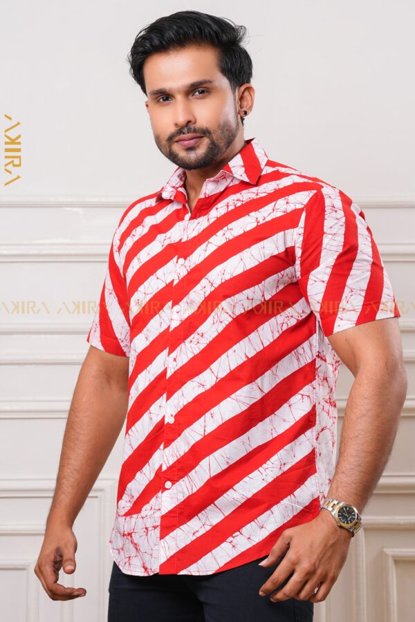 Zigzag designer batik shirt