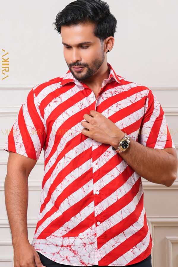 Zigzag designer batik shirt