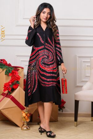 Ziora Designer Silk Party Dress