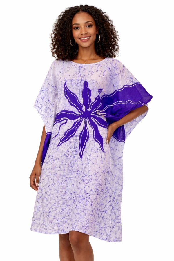 Blue Flower Poncho