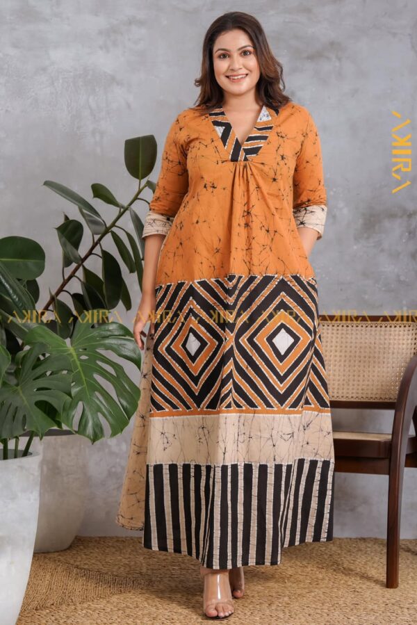 Saffron Crocus Batik Dress