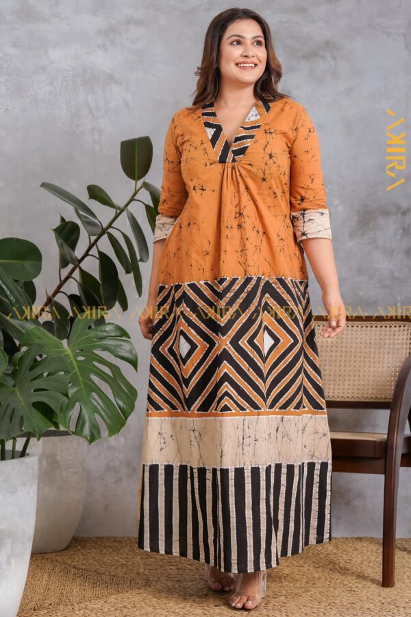 Saffron Crocus Batik Dress