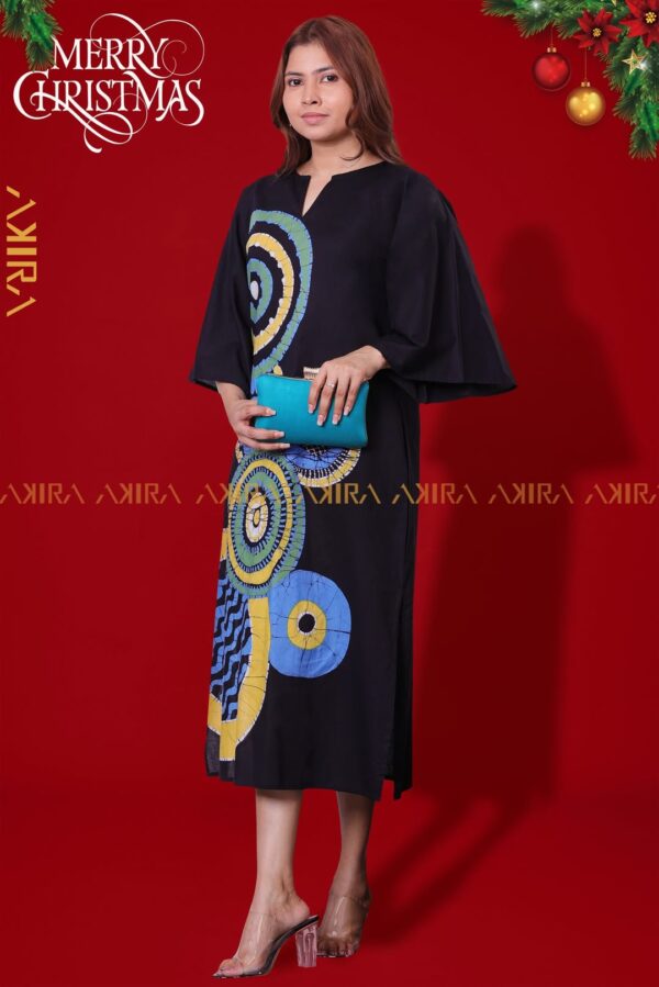 Radiant Redwood Poncho Dress