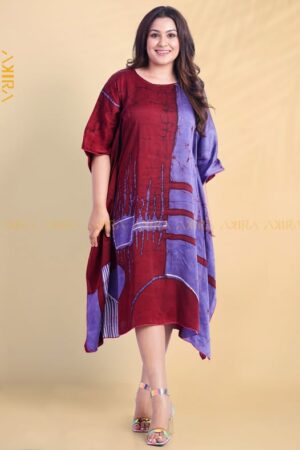Violet Sky Silk Poncho