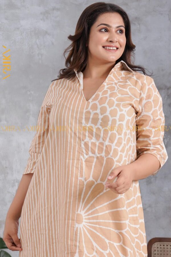 Golden Glowish Batik Dress