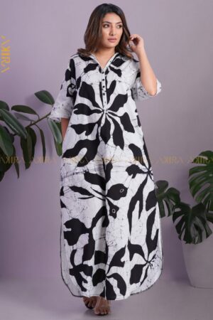 Dark Misty Batik Designer Dress