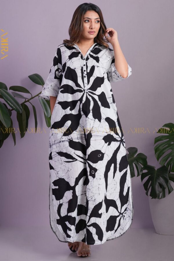 Dark Misty Batik Designer Dress