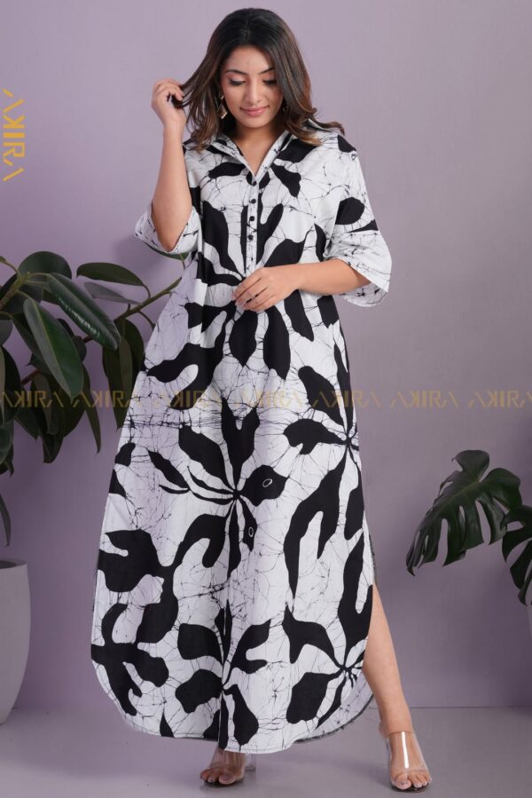 Dark Misty Batik Designer Dress