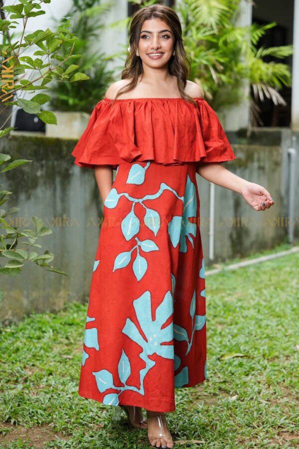 Graceful Gossamer Batik Dress