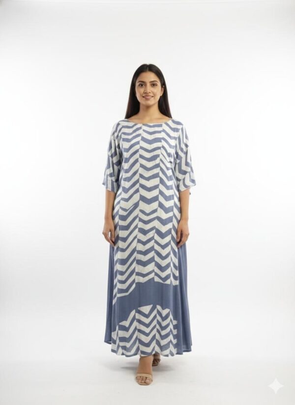 Blue Lady Silk Dress