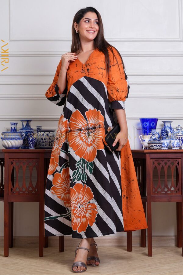 Angel glow batik dress