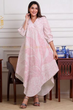 Fashion flora batik designer dress